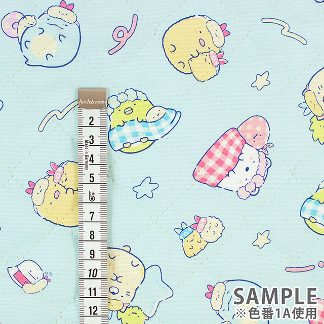 生地 すみっコぐらし 夢見る柄/キルティング(GQ-3814) 1A.ブルー 09Ae99_