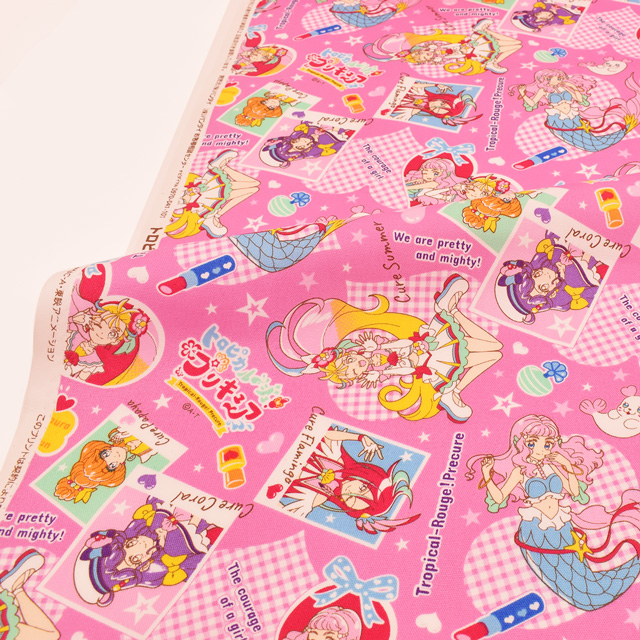生地 トロピカルージュ プリキュア オックス A 9100 26a ピンク H Ki オカダヤ Okadaya 布 生地 毛糸 手芸用品の専門店