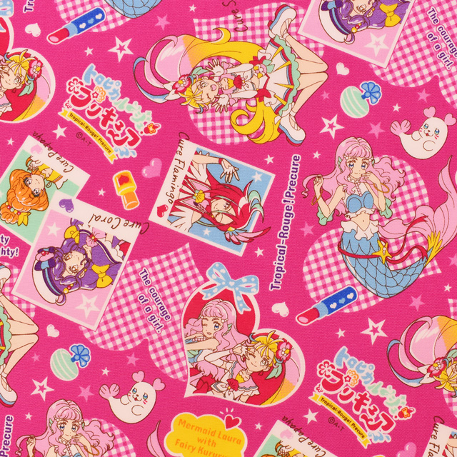 生地 トロピカルージュ プリキュア オックス A 9100 26a ピンク H Ki 26a ピンク 新宿オカダヤ