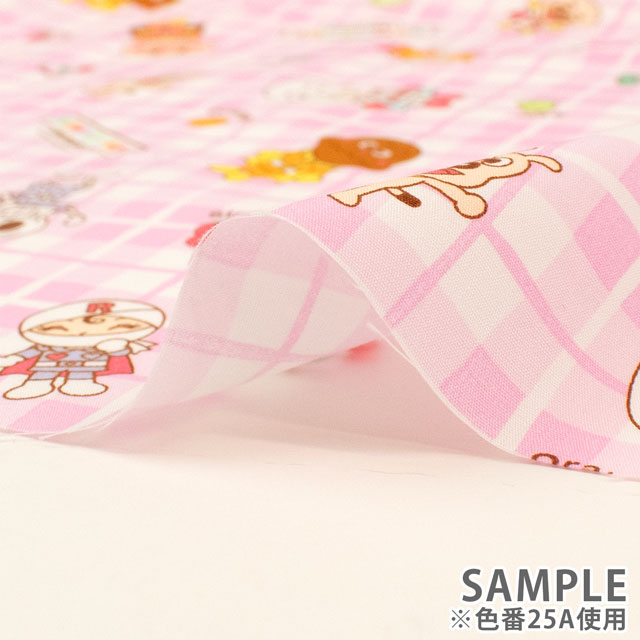 生地 それいけ!アンパンマン/ブロード(B2130) 25C.イエロー 09Ae99_