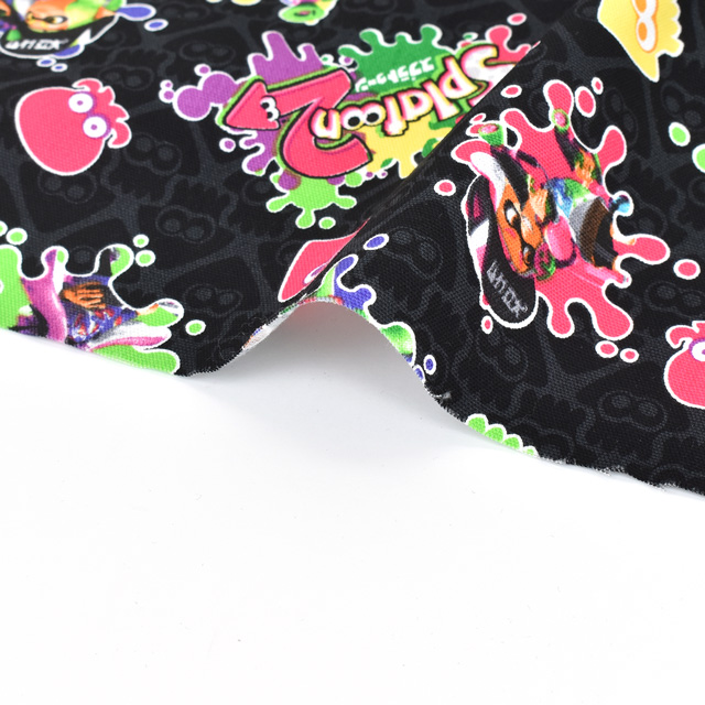 生地 スプラトゥーン2 オックス G 9971 1a ブラック H Ki オカダヤ Okadaya 布 生地 毛糸 手芸用品の専門店