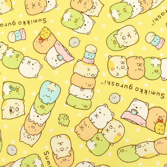 キャラクター生地 すみっコぐらし オックス G 9980 1a イエロー H Ki オカダヤ Okadaya 布 生地 毛糸 手芸用品の専門店
