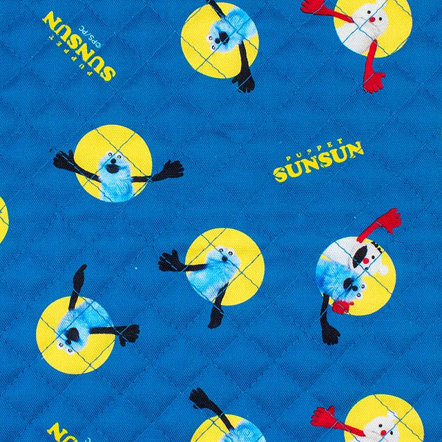 生地 パペットスンスン ドット/キルティング（PSNF-01Q） NV.ネイビー 09Ae99_