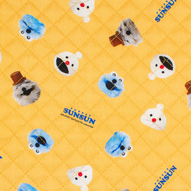 生地 パペットスンスン フェイス/キルティング（PSNF-03Q） Y.イエロー 09Ae99_