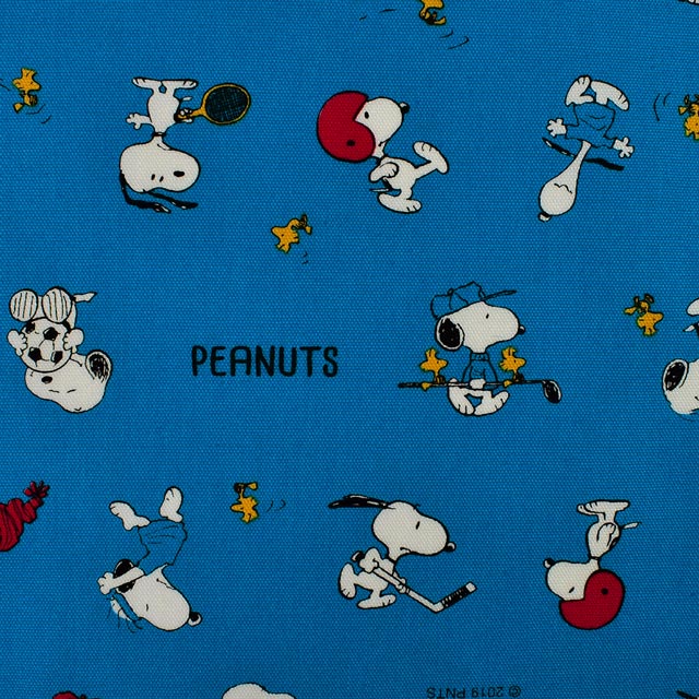 生地 PEANUTS/ピーナッツ SNムーブ/オックス（758295） BO.ブルー (H)_ki_