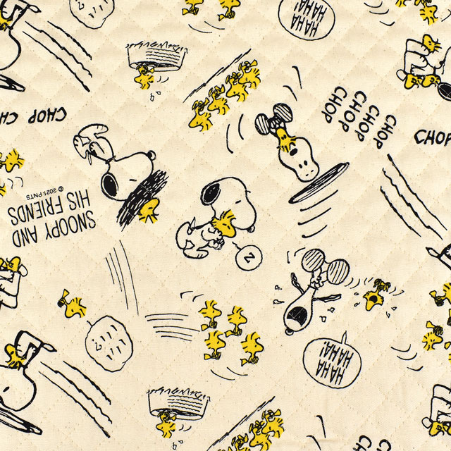生地 Peanuts ピーナッツ Snウッドストック キルティング 7442 Knq 生成 M 1f オカダヤ Okadaya 布 生地 毛糸 手芸用品の専門店