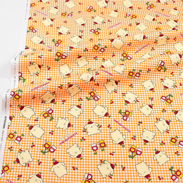 生地 ポムポムプリン チェリー/オックス(832056) YO.イエロー 09Ae99_