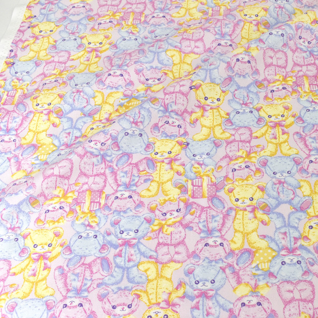 生地 クラシカルモダン ベア/オックス(CMOF-40) P.ピンク 99Zz99_