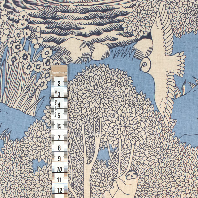 生地 Marble SUD-マーブルシュッド- forest/綿麻シーチング(EGX-8502) 3A.ブルー 09Ac04_