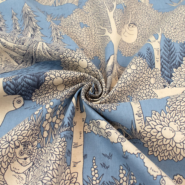 生地 Marble SUD-マーブルシュッド- forest/綿麻シーチング(EGX-8502) 3A.ブルー 09Ac04_