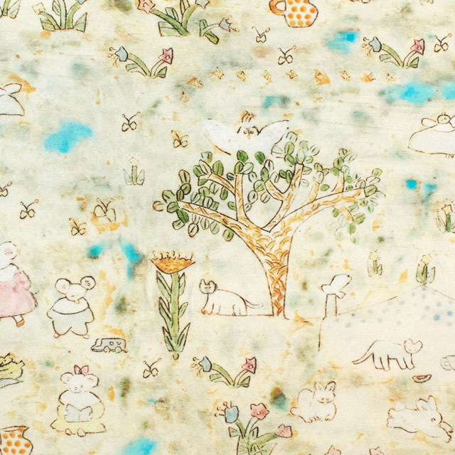 生地 mizacosha-ミシャコシャ- blue blue/シーチング(EGX-9500) 1A.アイボリー 09Ac04_