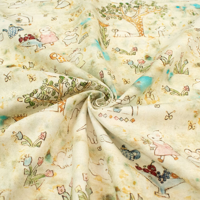 生地 mizacosha-ミシャコシャ- blue blue/シーチング(EGX-9500) 1A.アイボリー 09Ac04_