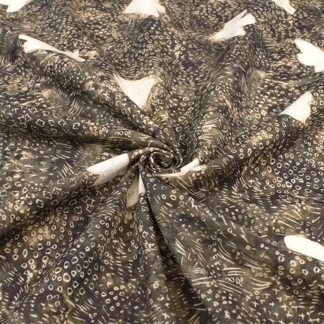 生地 mizacosha-ミシャコシャ- noir et blanc/シーチング(EGX-9500) 2A.ブラウン 09Ac04_