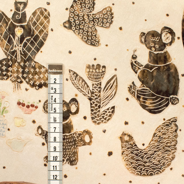 生地 mizacosha-ミシャコシャ- おはなしの国/シーチング(EGX-9500) 4A.ベージュ 09Ac04_