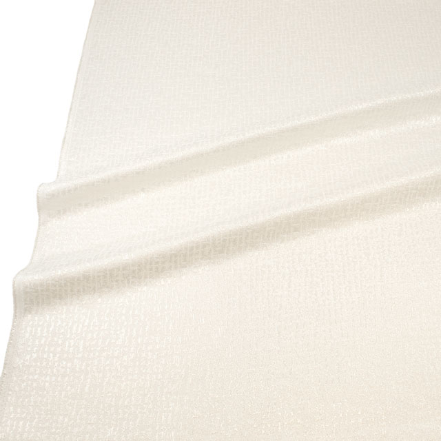 ジャガード生地 エスパース(1174) 1.白/シルバー 10Aa05_