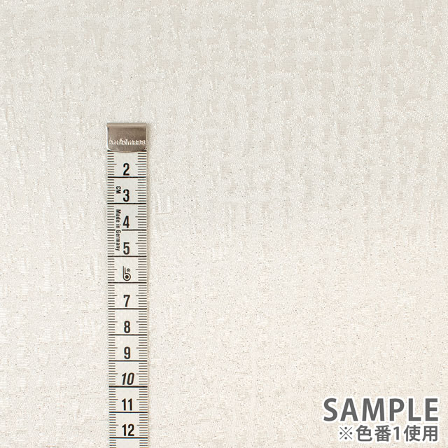 ジャガード生地 エスパース(1174) 1.白/シルバー 10Aa05_