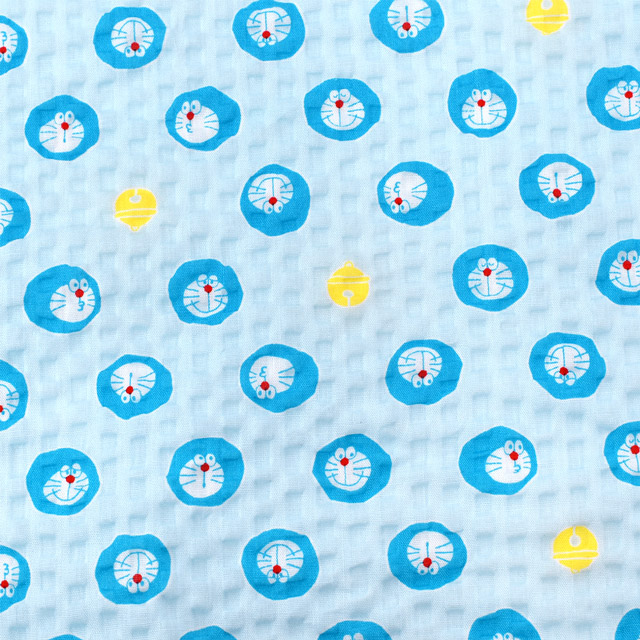 生地 アイムドラえもん/リップル(G-8132) 1B.水色系 (B)_at_