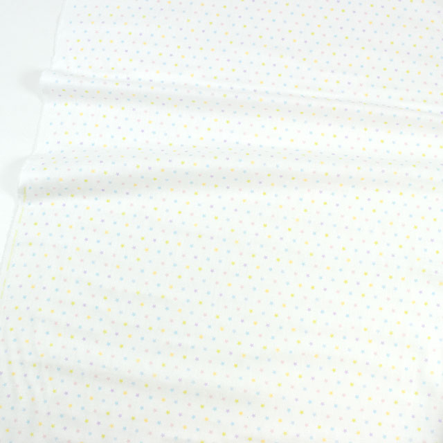 生地 ホーミーコレクション 星柄/ダブルガーゼ(GH13044S) B.マルチパステル 09Bo35_