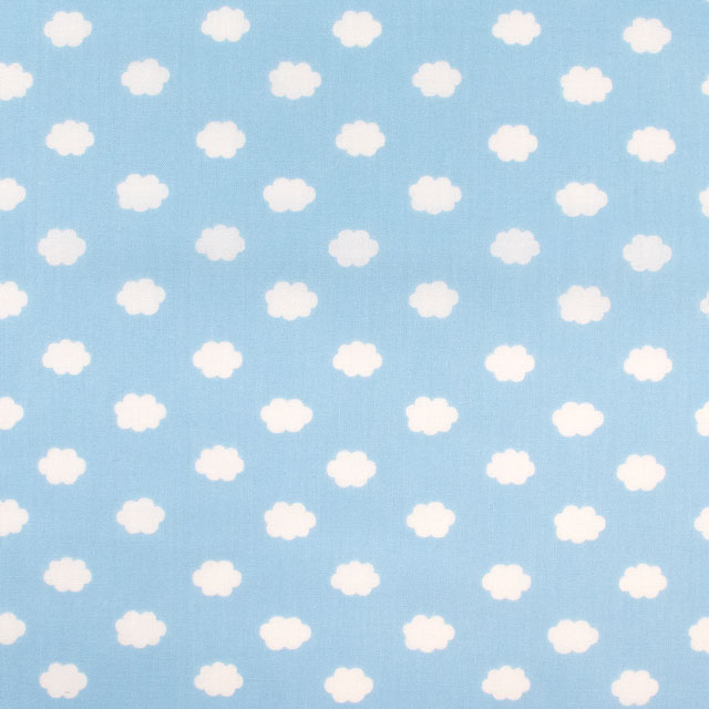 生地 ホーミーコレクション 雲柄/ブロード(DH13060S) B.ライトブルー 09Ae99_