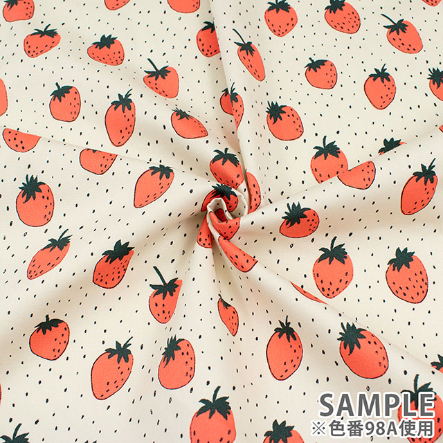 生地 kippis-キッピス- Metsamansikka 森いちご/オックス(KPO) 98A.ベージュ 09Ac04j