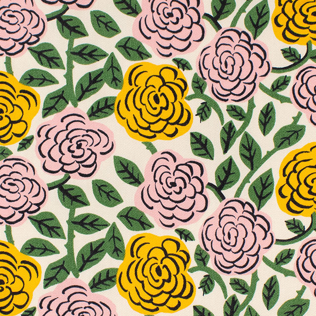 生地 kippis-キッピス- Ruusu バラ/オックス(KPO) 100A.ベージュ 09Ac04j