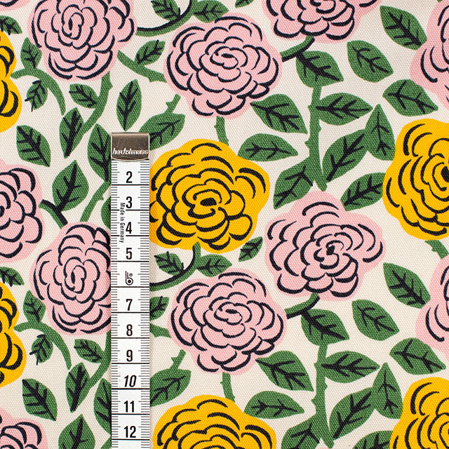 生地 kippis-キッピス- Ruusu バラ/オックス(KPO) 100A.ベージュ 09Ac04j