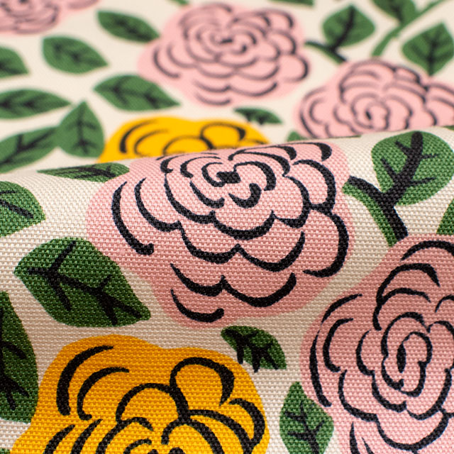 生地 kippis-キッピス- Ruusu バラ/オックス(KPO) 100A.ベージュ 09Ac04j