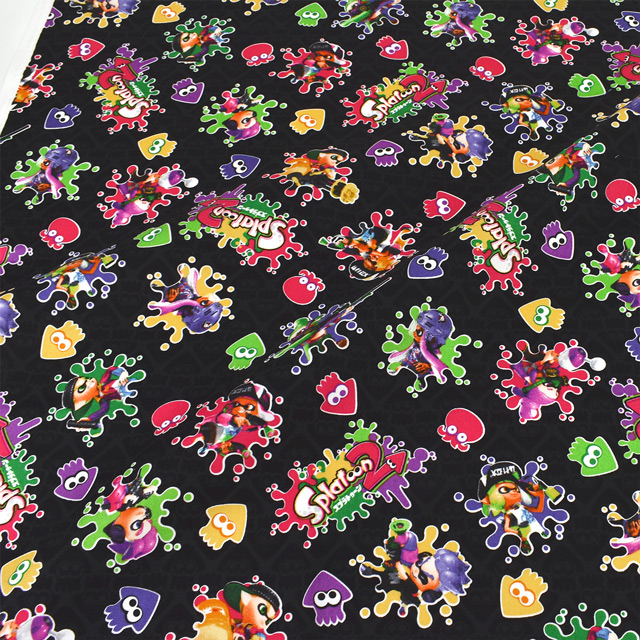 生地 スプラトゥーン2 オックス G 3036 1a ブラック H At オカダヤ Okadaya 布 生地 毛糸 手芸用品の専門店