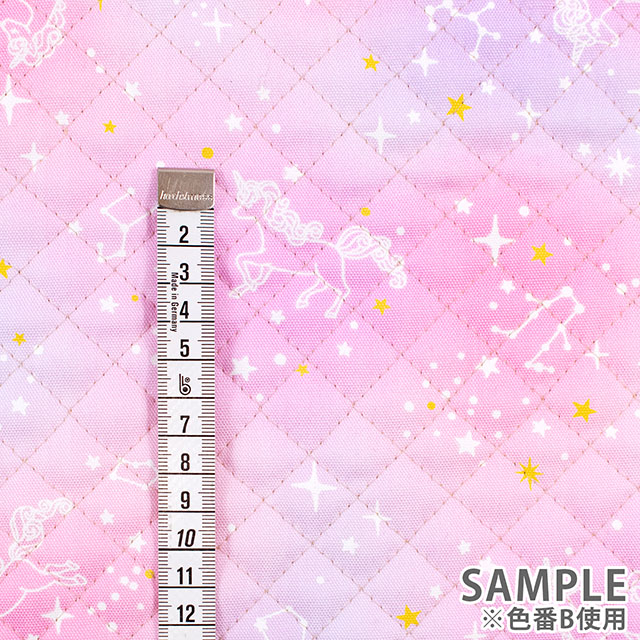 生地 オックスプリントキルト ユニコーン(KR6504) A.ラベンダー系 09Ae99_