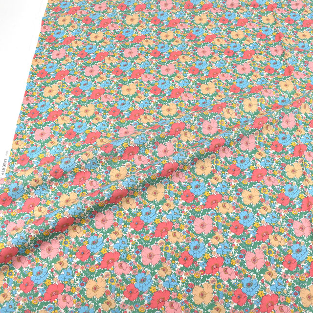 生地 LIBERTY FABRICS リバティ・ファブリックス タナローン 2022SS Meadow Song メドゥ・ソング(22-3632126) 22CT.ブルー 99Zz99j