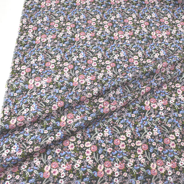 生地 LIBERTY FABRICS リバティ・ファブリックス タナローン 2022SS Floralove Collection SOPHIA GARDEN ソフィア・ガーデン(3636424) C.ダークグレー 99Zz99j