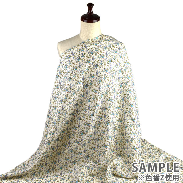 生地 LIBERTY-リバティ- フランダースリネン 2022SS Floribunda フロリバンダ（3637073） A.ピンク (L)760j