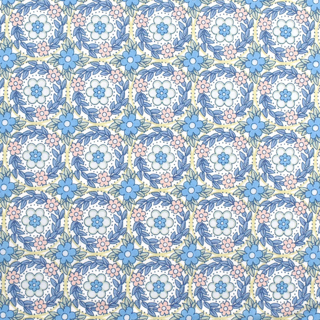 生地 LIBERTY FABRICS リバティ・ファブリックス タナローン 2022AW THE HOUSE OF LIBERTY Jessie's Jewel ジェシーズ・ジュエル（3632210） 22AT.ブルー (H)_k4j