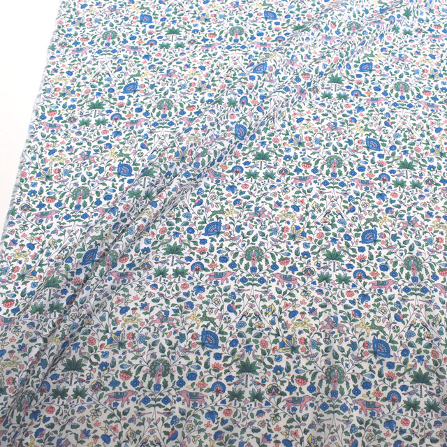 生地 LIBERTY FABRICS リバティ・ファブリックス タナローン 2022AW THE HOUSE OF LIBERTY Imran イムラン(3632238) 22BT.ブルー 99Zz99j