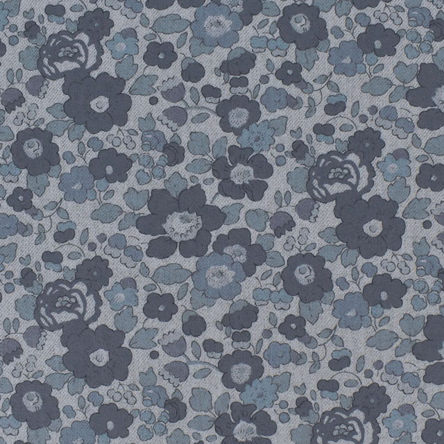 生地 LIBERTY FABRICS リバティ・ファブリックス エアリーコット 2022AW Betsy ベッツィ（3332019） J22W.グレー (H)_k4j