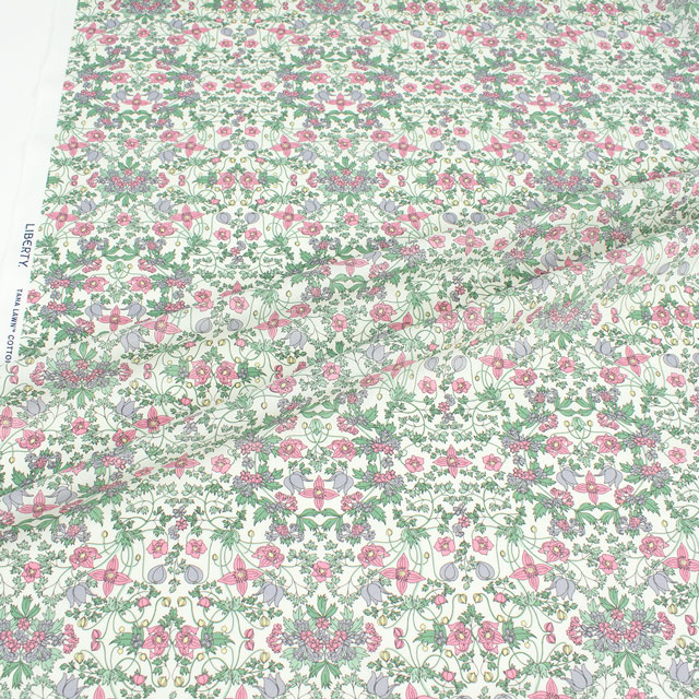 生地 LIBERTY FABRICS リバティ・ファブリックス タナローン 2024AW Native Flowers ALPINE NOUVEAU アルパイン・ヌーボー(24-363J4217) 24CU.ピンク 09Ac03j
