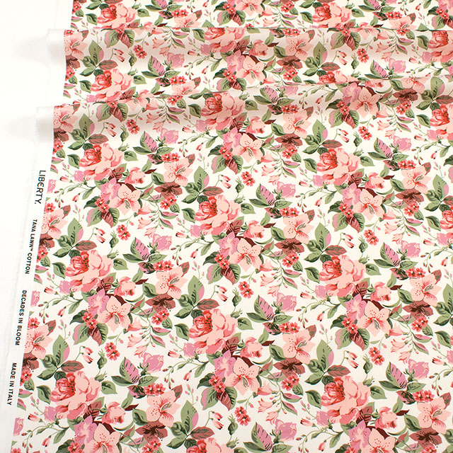 生地 LIBERTY FABRICS リバティ・ファブリックス タナローン 2025AW Decades in Bloom Lily Rosa リリー・ローザ(25-363J75914) 25DU.ピンク 09Ac03j