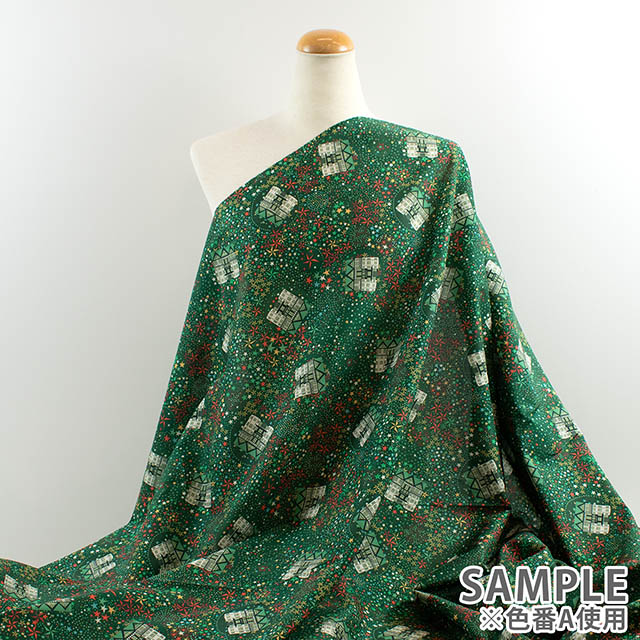 生地 LIBERTY FABRICS リバティ・ファブリックス タナローン 2025AW Festive Collection Adelajda Belle アデラジャ・ベル(36374310) B.レッド 09Ac04j