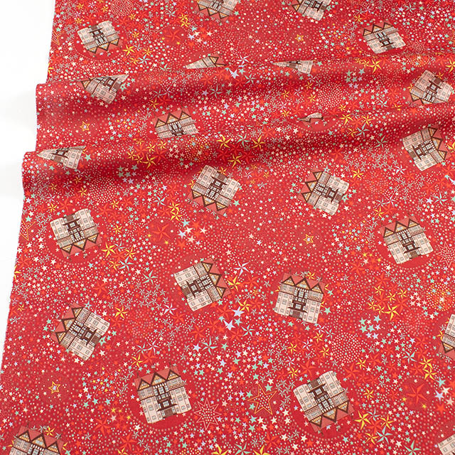 生地 LIBERTY FABRICS リバティ・ファブリックス タナローン 2025AW Festive Collection Adelajda Belle アデラジャ・ベル(36374310) B.レッド 09Ac04j