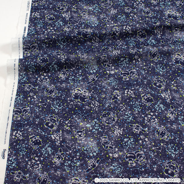 生地 LIBERTY FABRICS リバティ・ファブリックス タナローン Little Twin Stars Collection 25AW Constellation Sky コンステレーション・スカイ(DC35399) J25D.ネイビー 09Ac04j