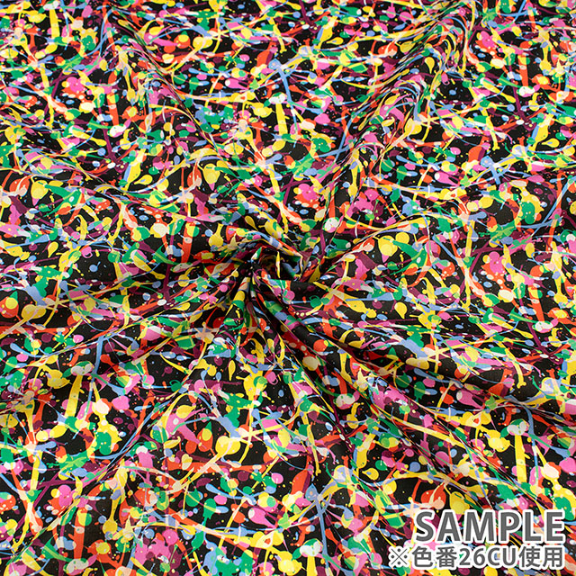 生地 LIBERTY FABRICS リバティ・ファブリックス タナローン 2026SS Floral Rebellion Club Paint クラブ・ペイント(26-36361034) 26CU.ブラック 09Ac04j