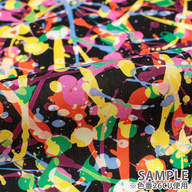 生地 LIBERTY FABRICS リバティ・ファブリックス タナローン 2026SS Floral Rebellion Club Paint クラブ・ペイント(26-36361034) 26CU.ブラック 09Ac04j