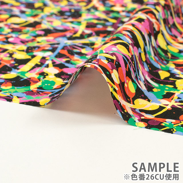 生地 LIBERTY FABRICS リバティ・ファブリックス タナローン 2026SS Floral Rebellion Club Paint クラブ・ペイント(26-36361034) 26CU.ブラック 09Ac04j