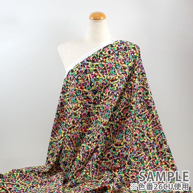 生地 LIBERTY FABRICS リバティ・ファブリックス タナローン 2026SS Floral Rebellion Club Paint クラブ・ペイント(26-36361034) 26CU.ブラック 09Ac04j