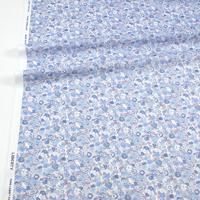 生地 LIBERTY FABRICS リバティ・ファブリックス タナローン 2026SS Floral Rebellion Georgie ジョージー(26-36361050) 26CU.ブルー 09Ac04j