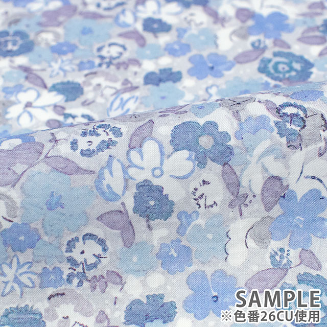 生地 LIBERTY FABRICS リバティ・ファブリックス タナローン 2026SS Floral Rebellion Georgie ジョージー(26-36361050) 26CU.ブルー 09Ac04j