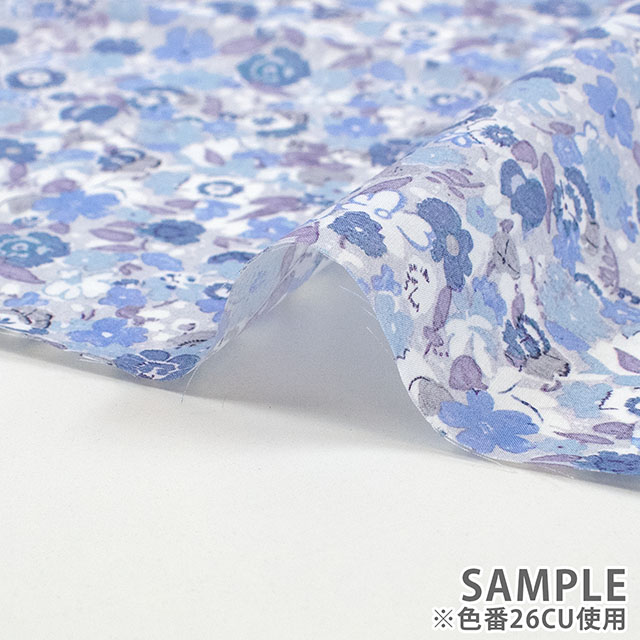 生地 LIBERTY FABRICS リバティ・ファブリックス タナローン 2026SS Floral Rebellion Georgie ジョージー(26-36361050) 26CU.ブルー 09Ac04j