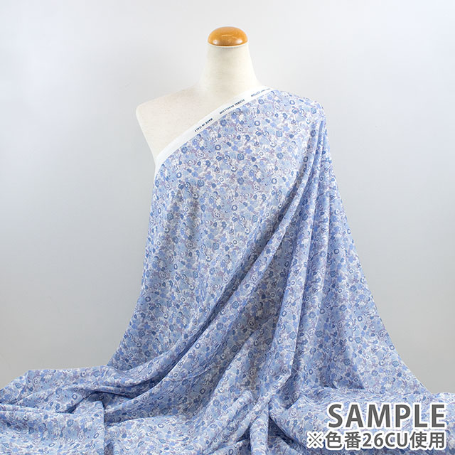 生地 LIBERTY FABRICS リバティ・ファブリックス タナローン 2026SS Floral Rebellion Georgie ジョージー(26-36361050) 26CU.ブルー 09Ac04j