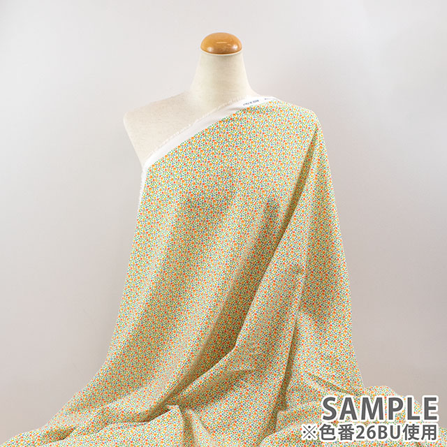 生地 LIBERTY FABRICS リバティ・ファブリックス タナローン 2026SS Ceramic Bloom Glazed Meadow グレイズド・メドゥ(26-363J75922) 26BU.イエロー 09Ac04j