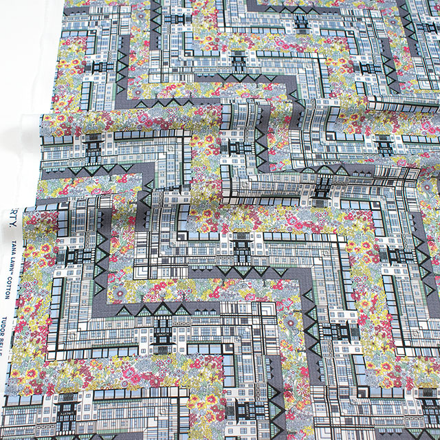 生地 LIBERTY FABRICS リバティ・ファブリックス タナローン 2026SS Tudor Belle チューダー・ベル(26-363J64027) J26AU.イエロー 09Ac04j